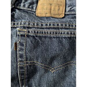 Levis Vintage USA-Made 22W/36 High-Waisted Paperbag Jeans Straight-Leg Womens